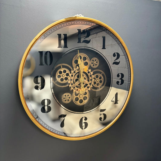 Gold Skeleton Clock