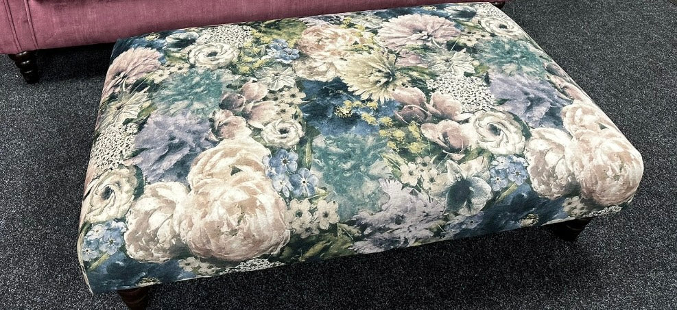 Patterned Footstool