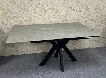 Ceramic Argento Grey 120/150/180cm EXT Matt Dining Table Ex Display