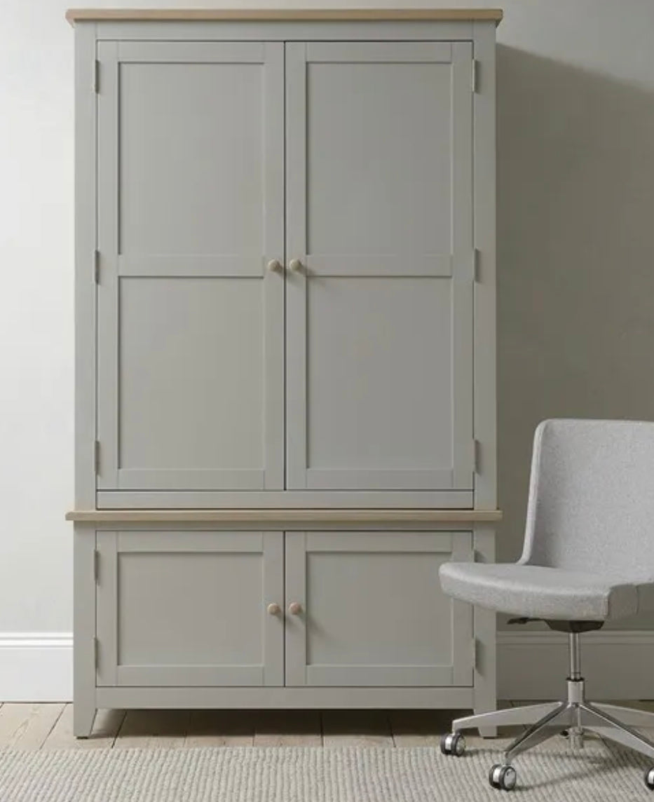 Grey Hideaway Desk For The Home Interiors