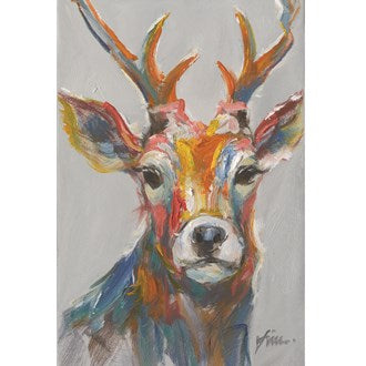 Stag Oil Canvas 60x90cm