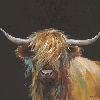 Highland Cow Oil Canvas 80x100cm