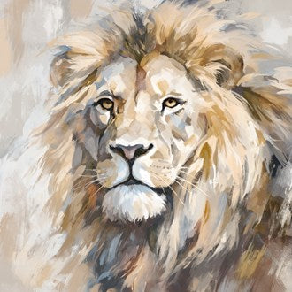 Lion Oil Canvas 80x80cm