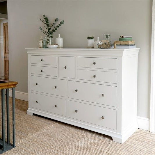 White 9 Drawer Chest