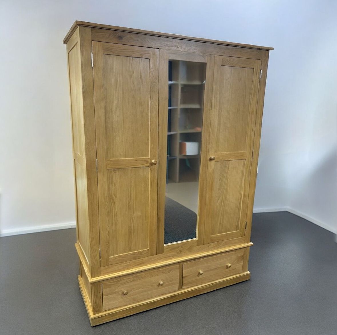 Oak Triple Wardrobe