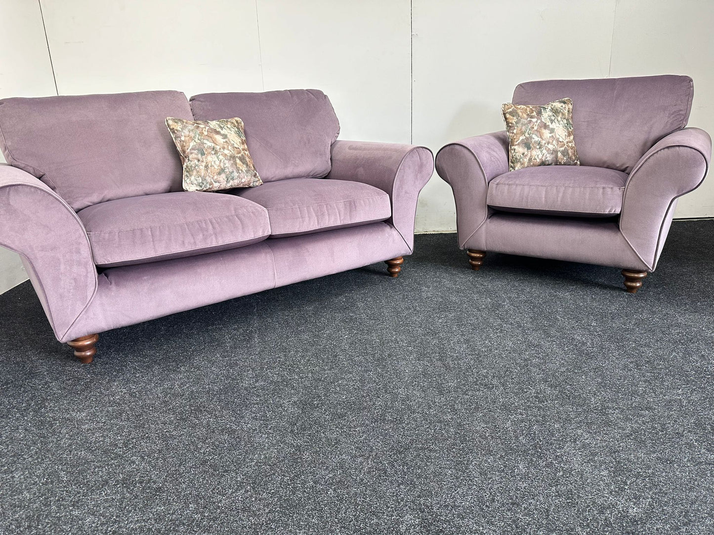 Lavender 2 Seater & Arm Chair Set