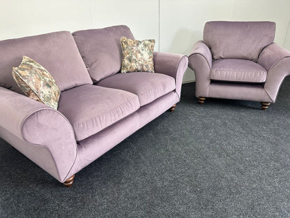 Lavender 2 Seater & Arm Chair Set