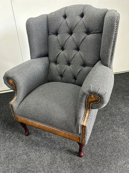 Chesterfield 2 Seater & Wing Chair Set