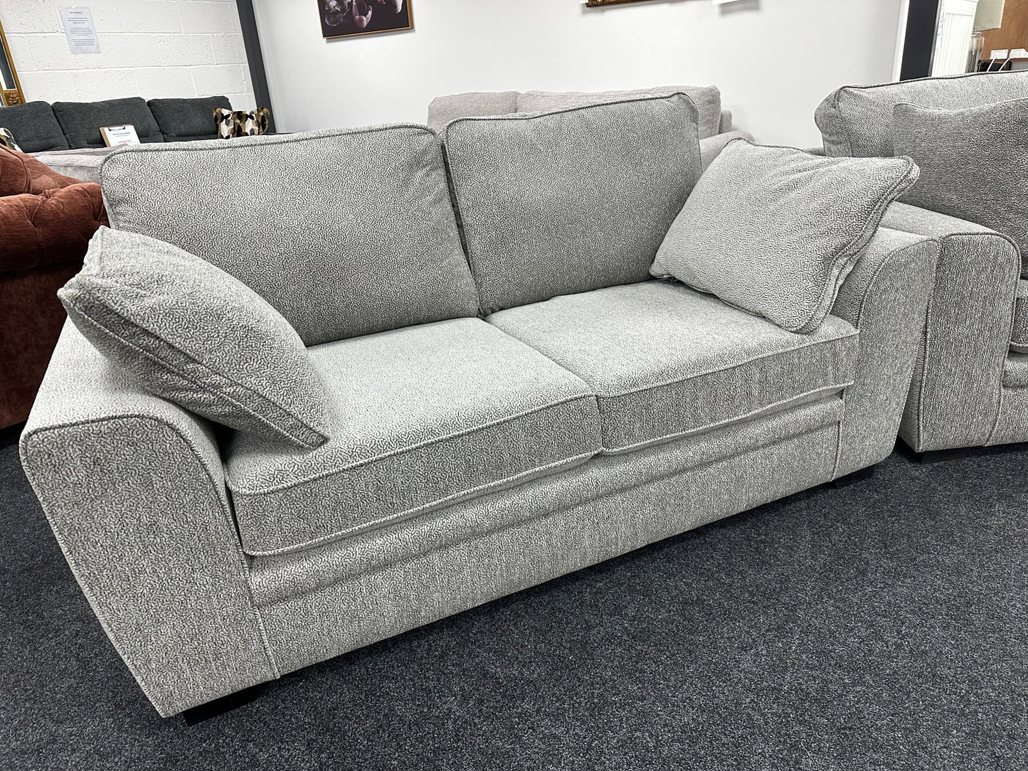 Grey 3 & 2 Seater Sofa Set