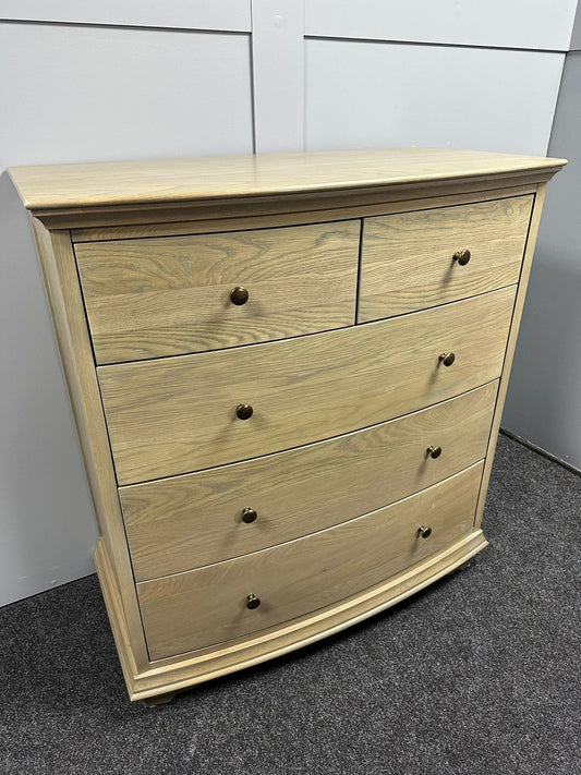Oak 2 Over 3 Chest Of Drawers