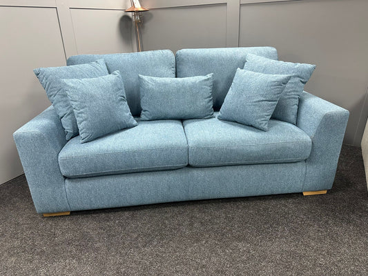 Blue 3 Seater Sofa