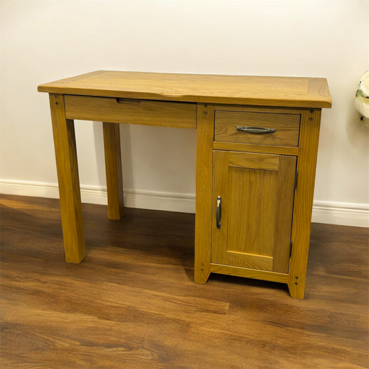 Oak Single Pedestal Desk