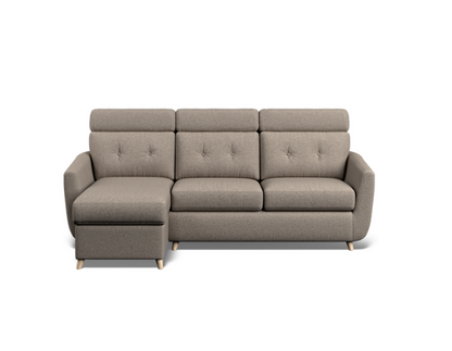 Sala High Back LHF Storage Chaise Sofa Bed