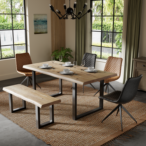 Acacia Live Edge 180cm Dining Table (Seating Options Available)