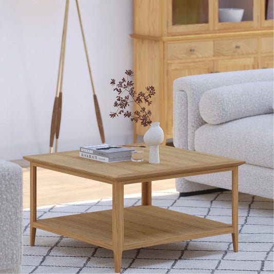 Saxby Square Coffee Table with Shelve