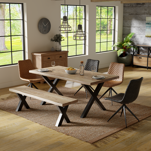 Acacia Live Edge 180cm Dining Table (Seating Options Available)