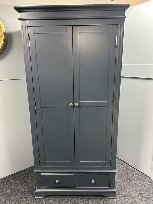 Blue 2 Door Wardrobe