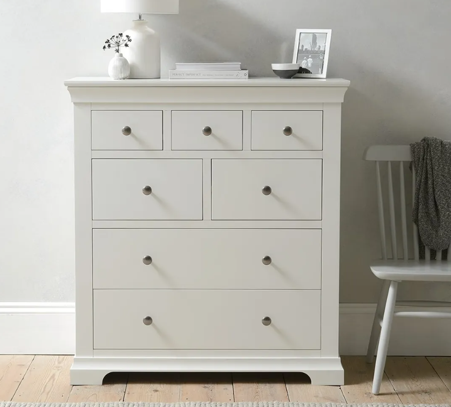 Warm White 7 Drawer Chest Of Drawers
