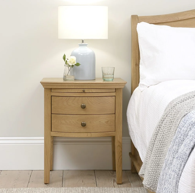 Oiled Oak Bedside Table