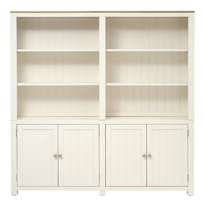 White Library Cabinet Bookcase