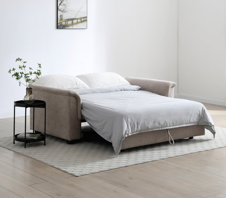 Taupe Chenille Sofa Bed