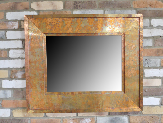 Small Copper Mirror For The Home Interiors