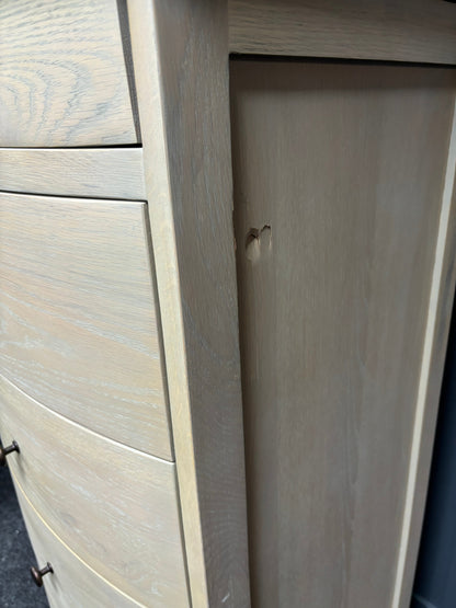 Smoked Oak Vanity Tall Boy Chest of Drawers For The Home Interiors