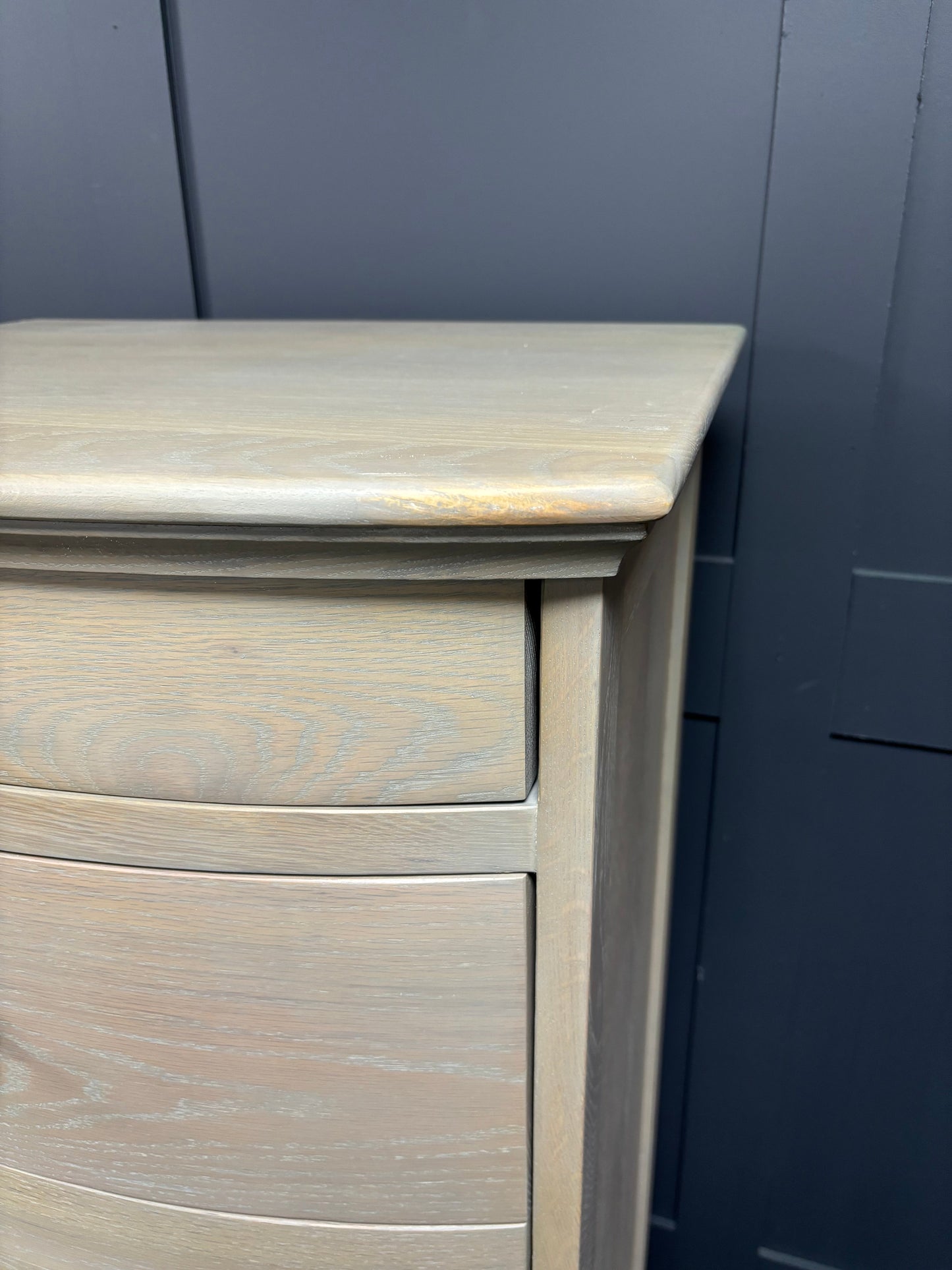 Smoked Oak Vanity Tall Boy Chest of Drawers For The Home Interiors