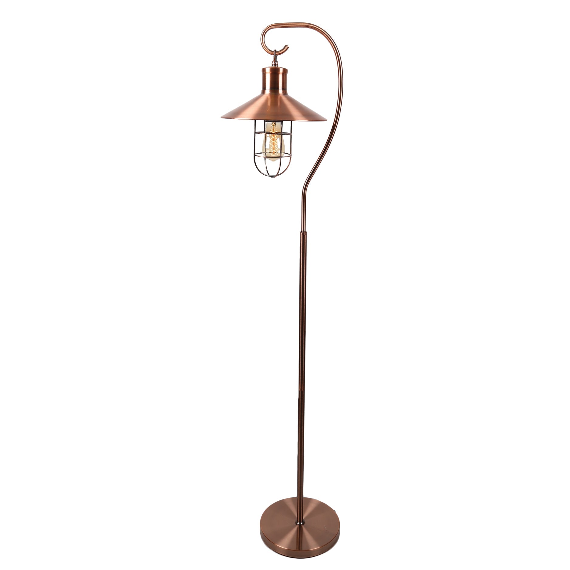 Tall Copper Caged Lamp For The Home Interiors