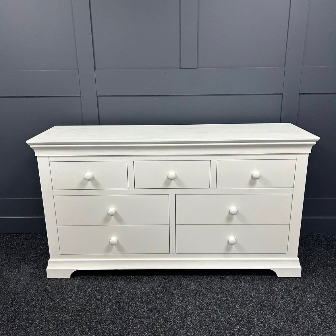 Warm White 3 Over 4 Chest Of Drawers For The Home Interiors