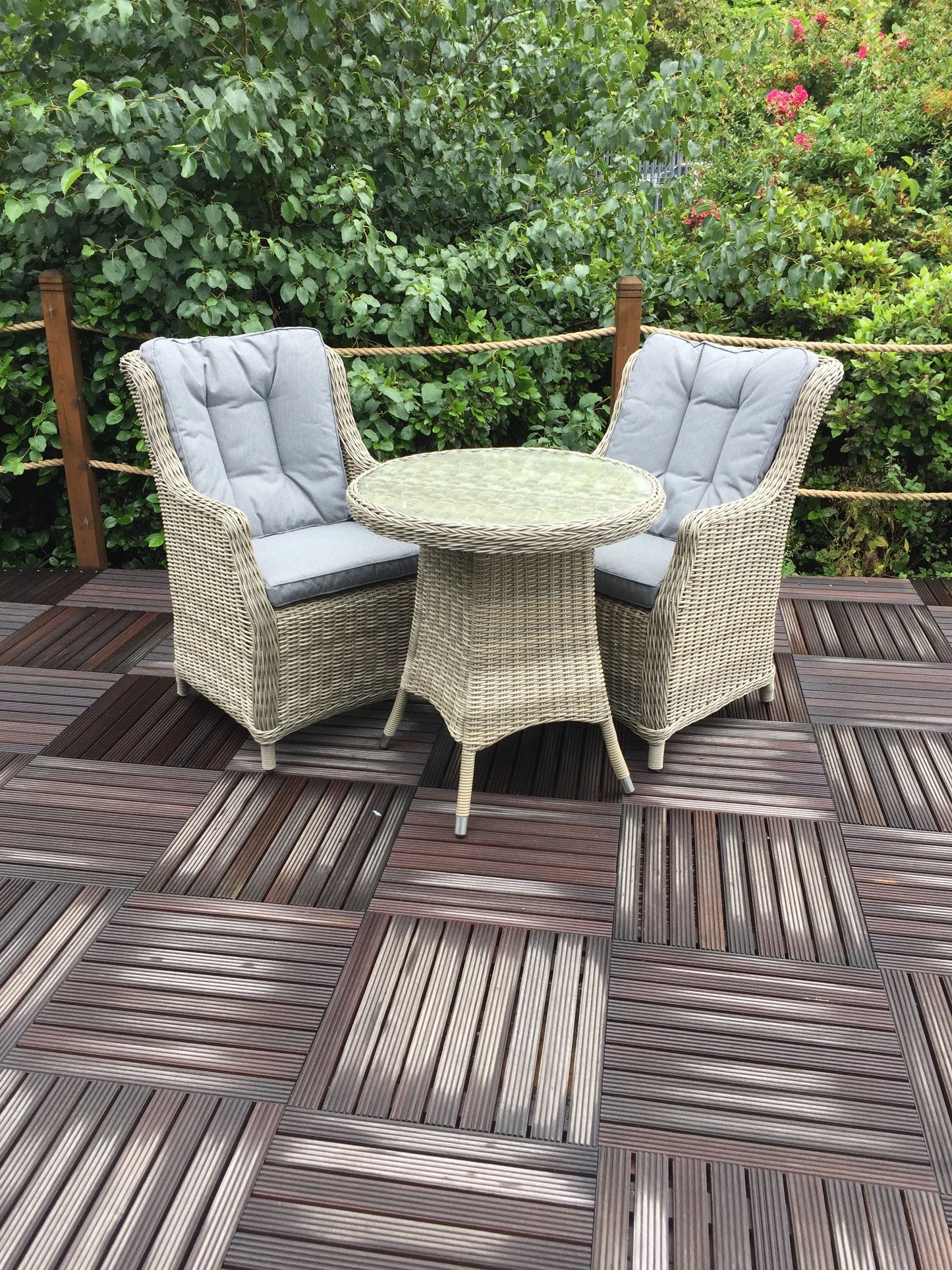 Wentworth 2 Seater Bistro Set With High Back Chairs For The Home Interiors