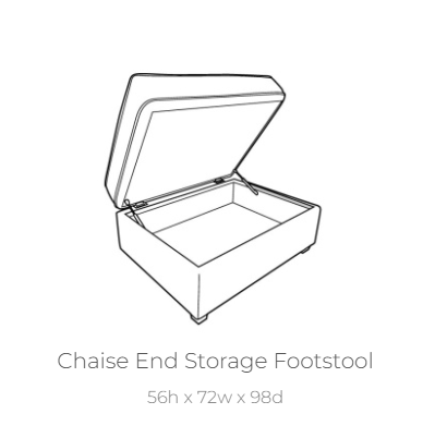 Caspian Storage Footstool