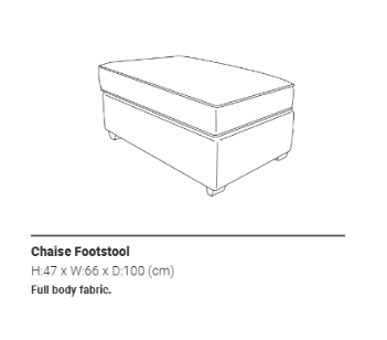Soho Chaise Footstool