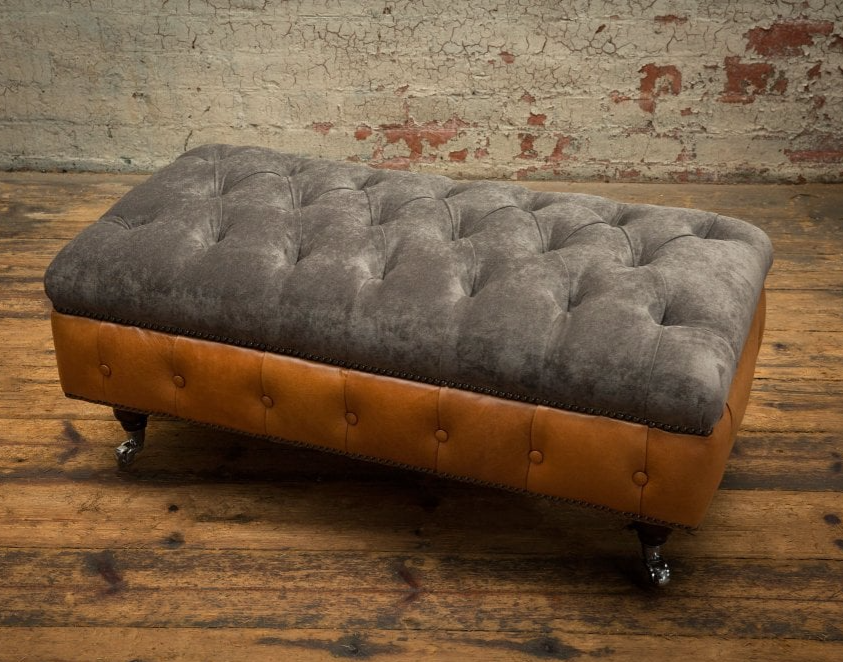 Conrad Chesterfield Footstool