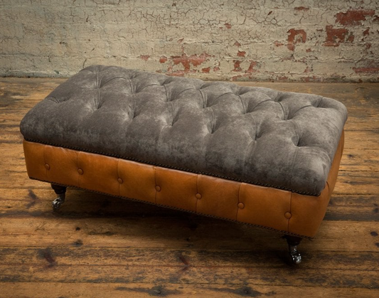 Conrad Chesterfield Footstool