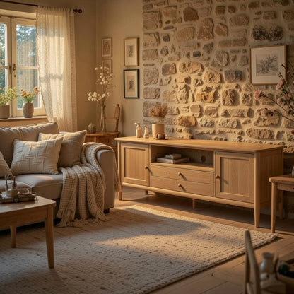 Oak Extra Large Tv Unit