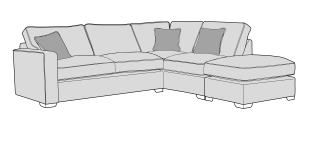 2 on 1 Corner Sofa - Chicago Collection