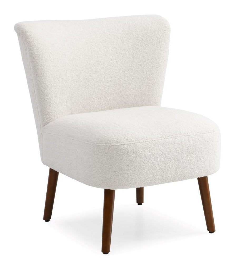 Bobby Accent Chair - Teddy White