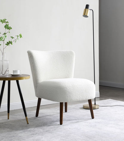 Bobby Accent Chair - Teddy White